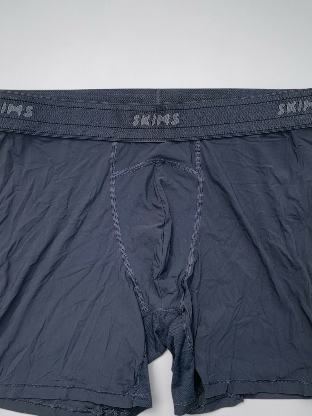 SKIMS Men's Black Performance Boxer Briefs Large